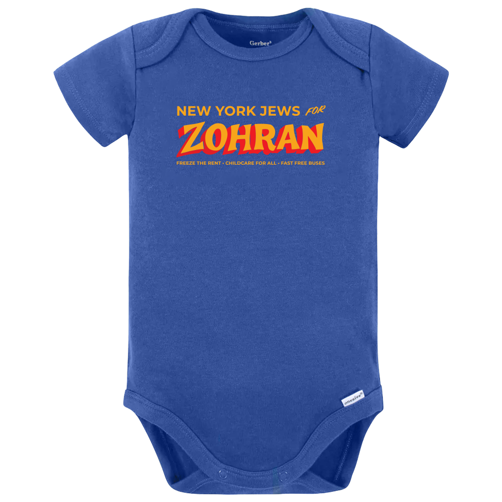 NY Jews for Zohran Onesies
