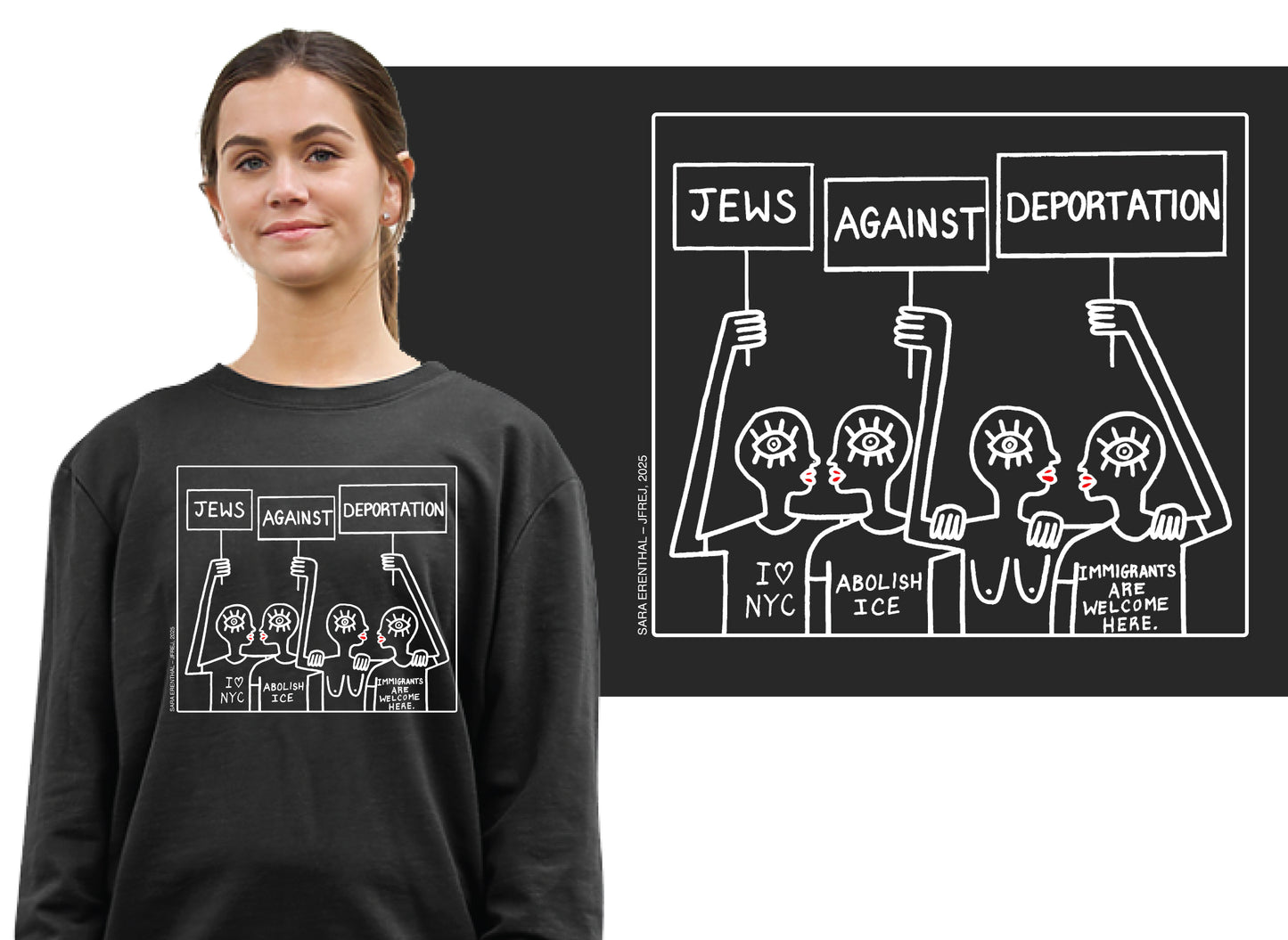Jews Against Deportation Sweatshirt - Pre Order!